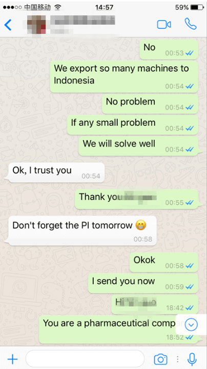 Formulaire client Indon&eacute;sie