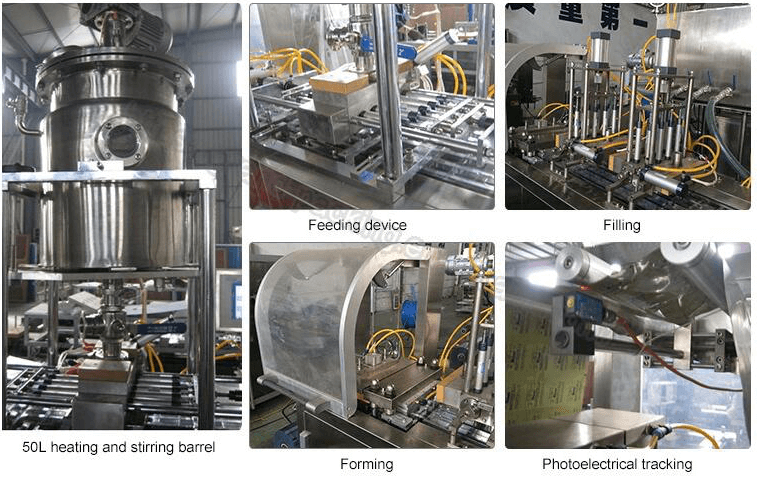 D&eacute;tails de la machine d'emballage