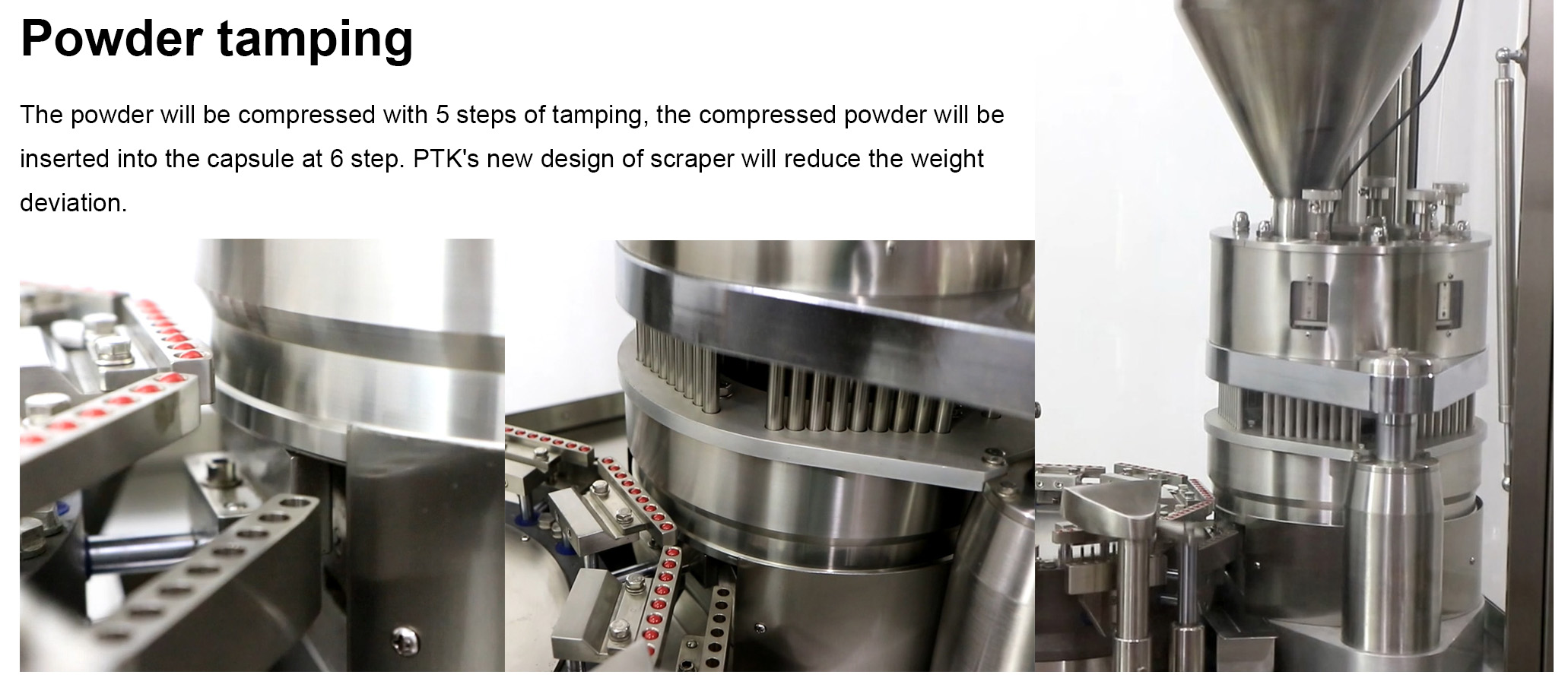 machine de remplissage de capsules bourrage de poudre