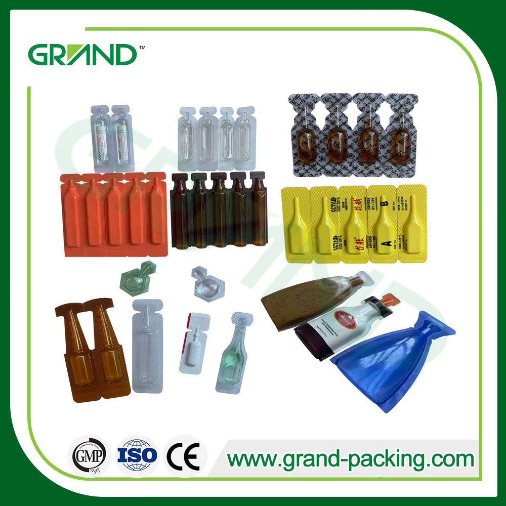 Dose de dose mono désinfectant en plastique liquide Ampoule formant la remplissage et la machine
