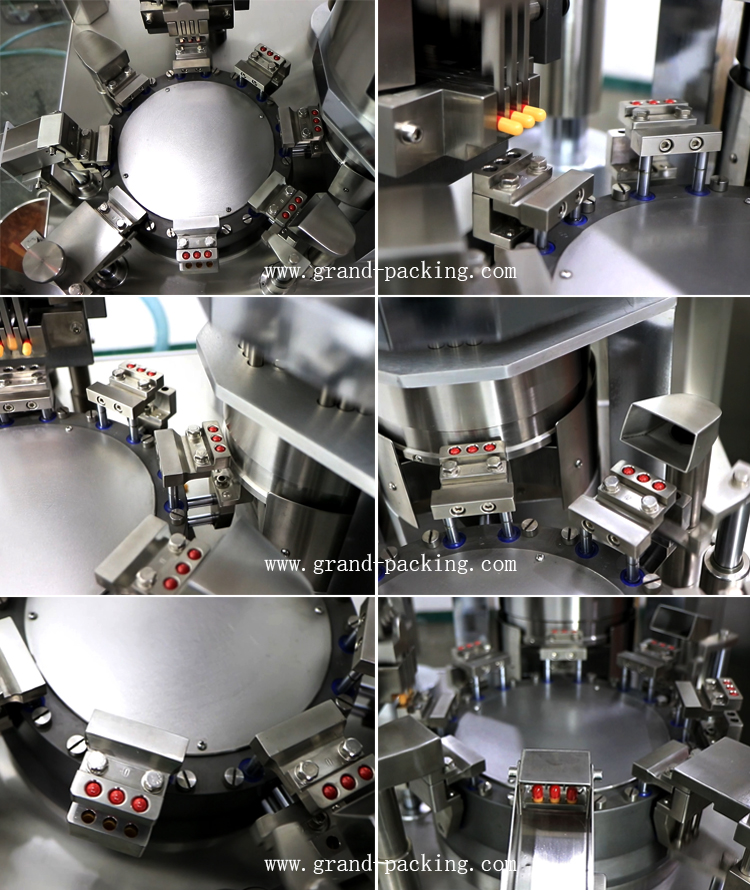 D&eacute;tails de la machine de remplissage de capsule NJP200