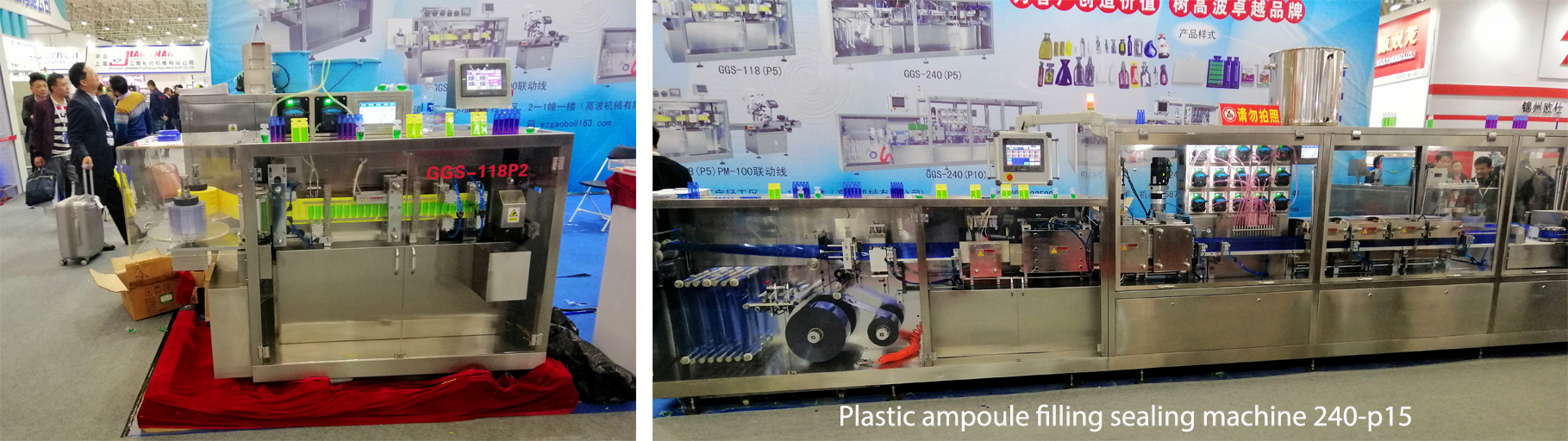 machine de scellage de remplissage d'ampoules en plastique