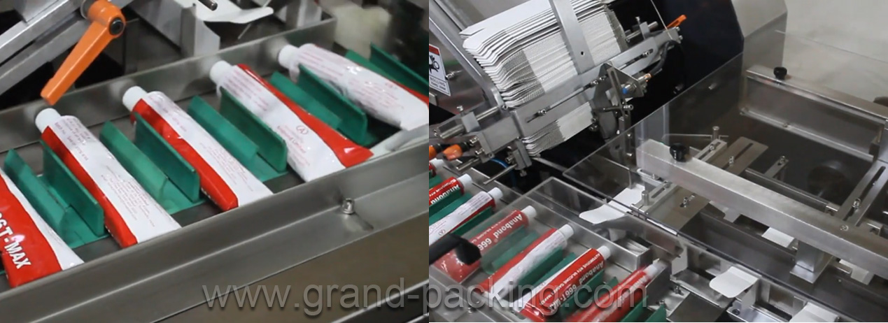 machine &agrave; cartonner transfert de tube