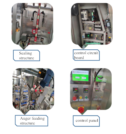 Pi&egrave;ces d'emballage de sachet en poudre