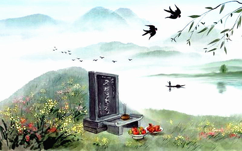 Kite volant sur le festival Qingming