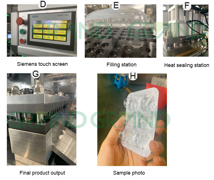 Alcool coton ball blister emballage machine02